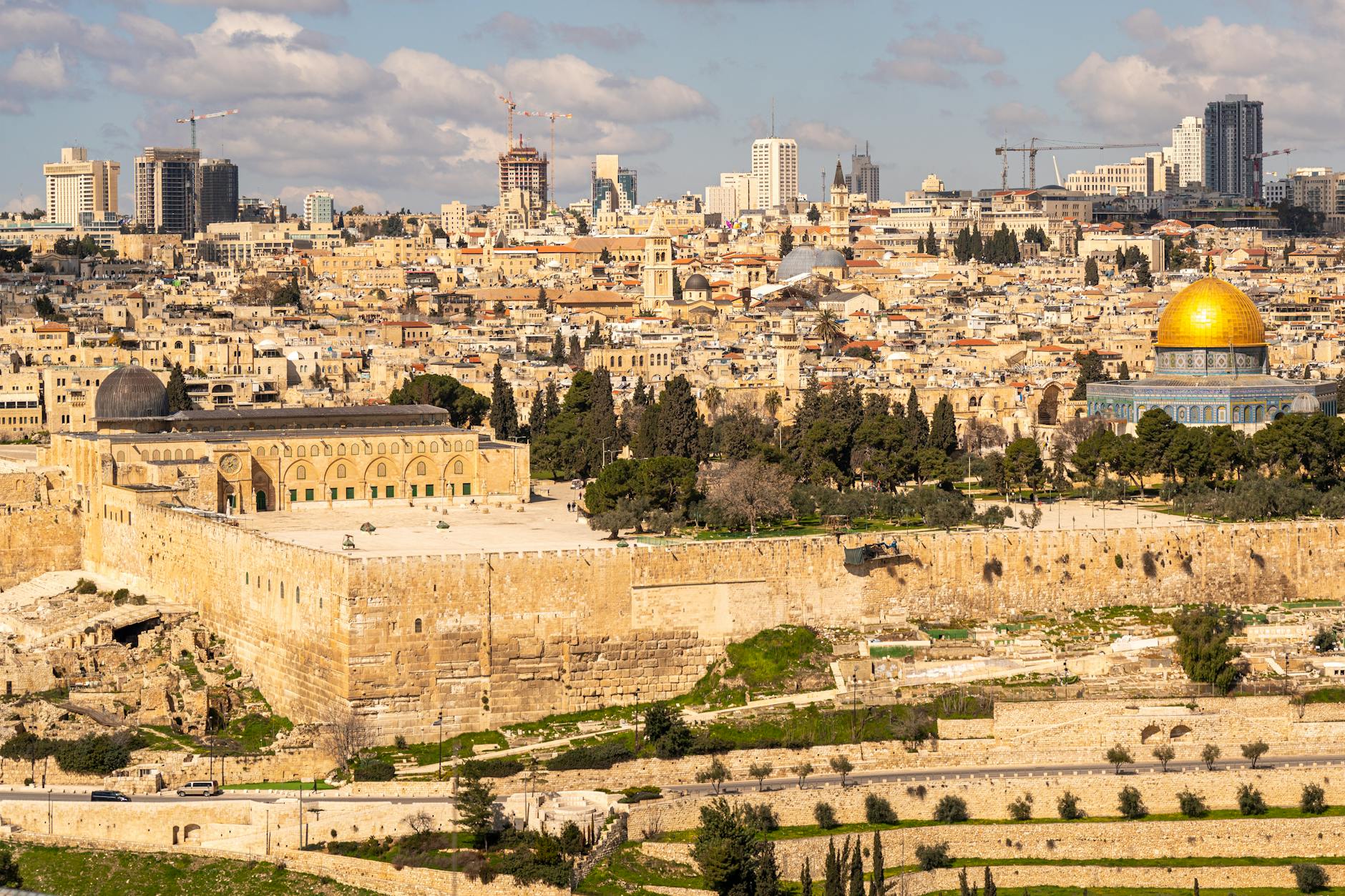 The Al-Aqsa Mosque on the Temple Mount in Jerusalem