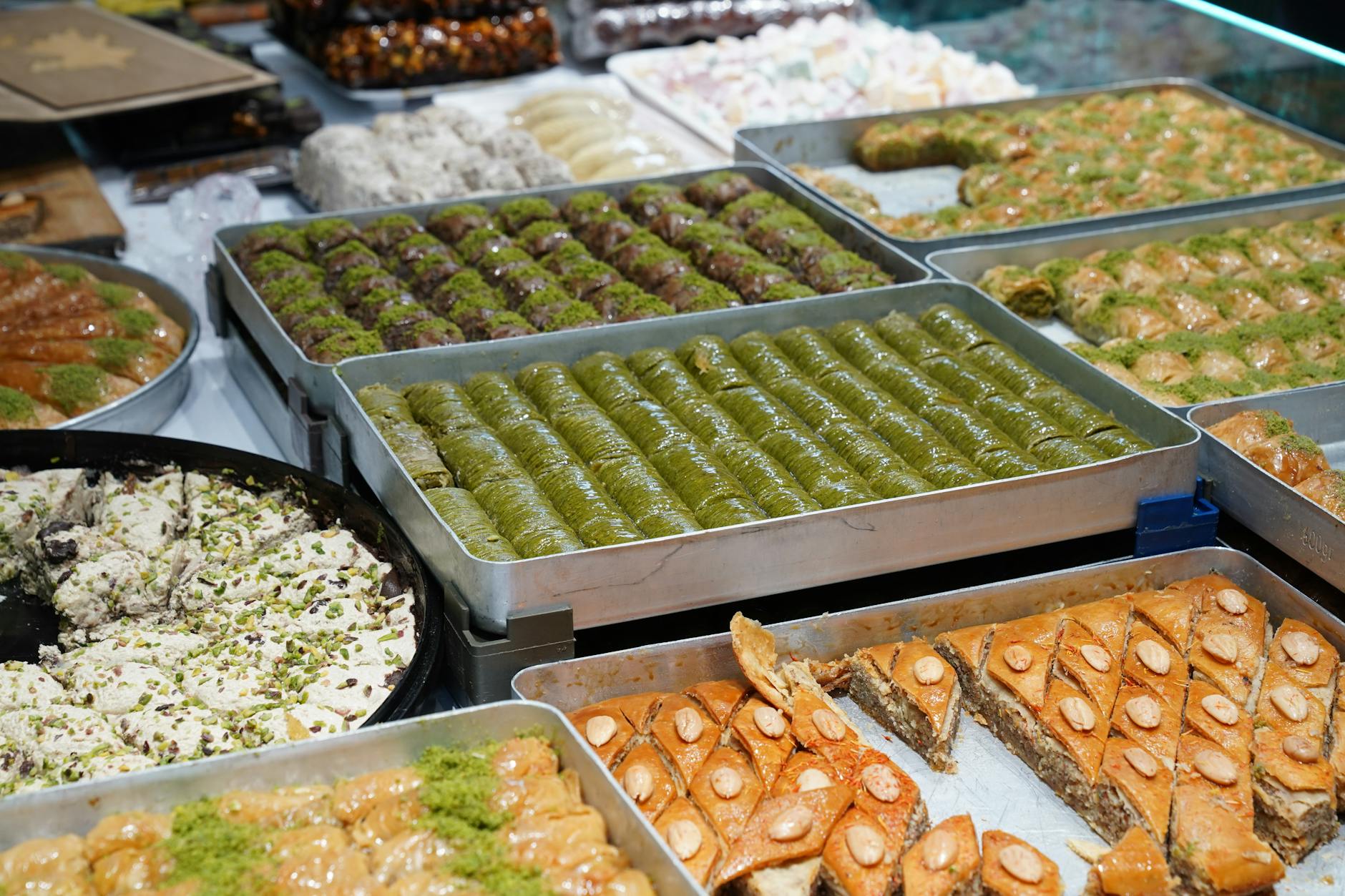 Traditional Middle Eastern pastries and sweets in Jerusalem