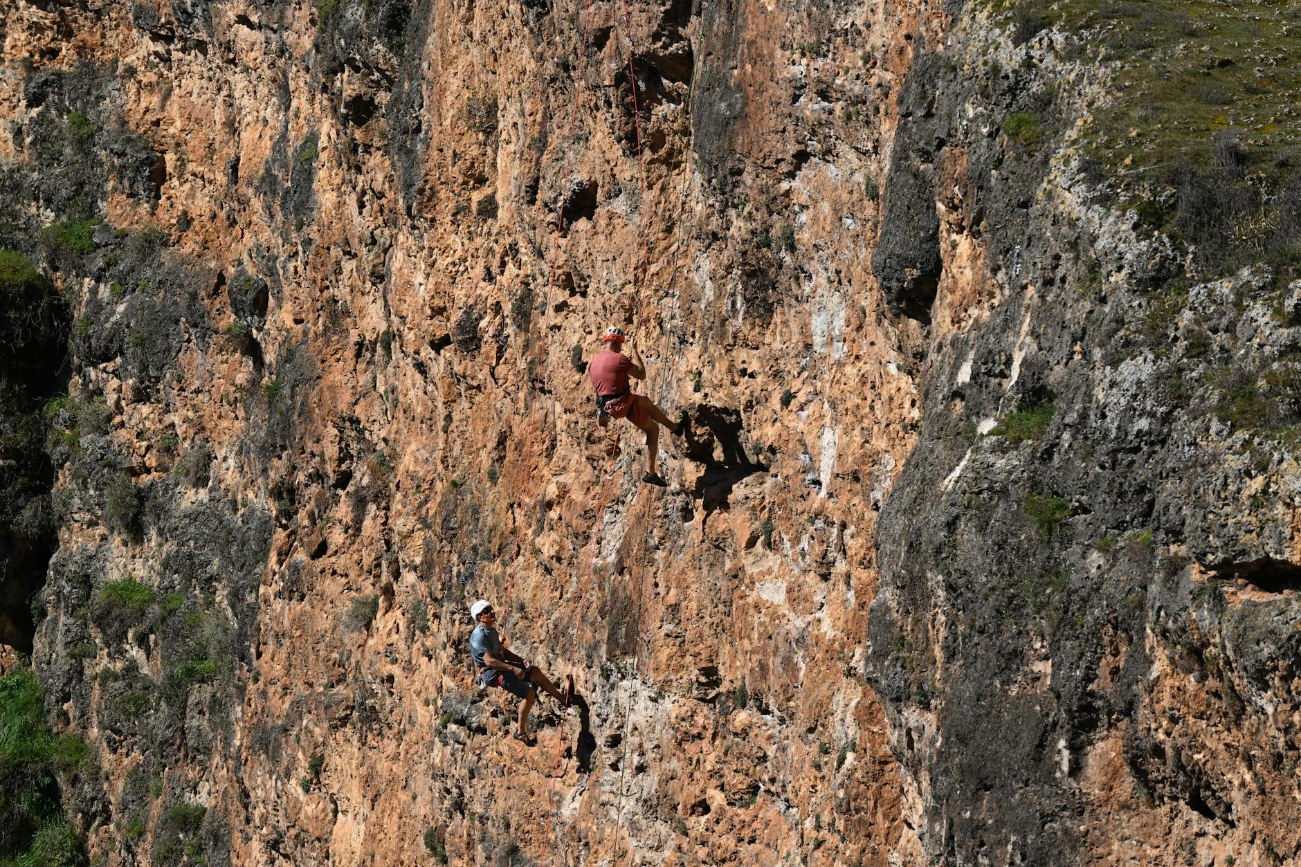 Rock climbing adventure near Jerusalem