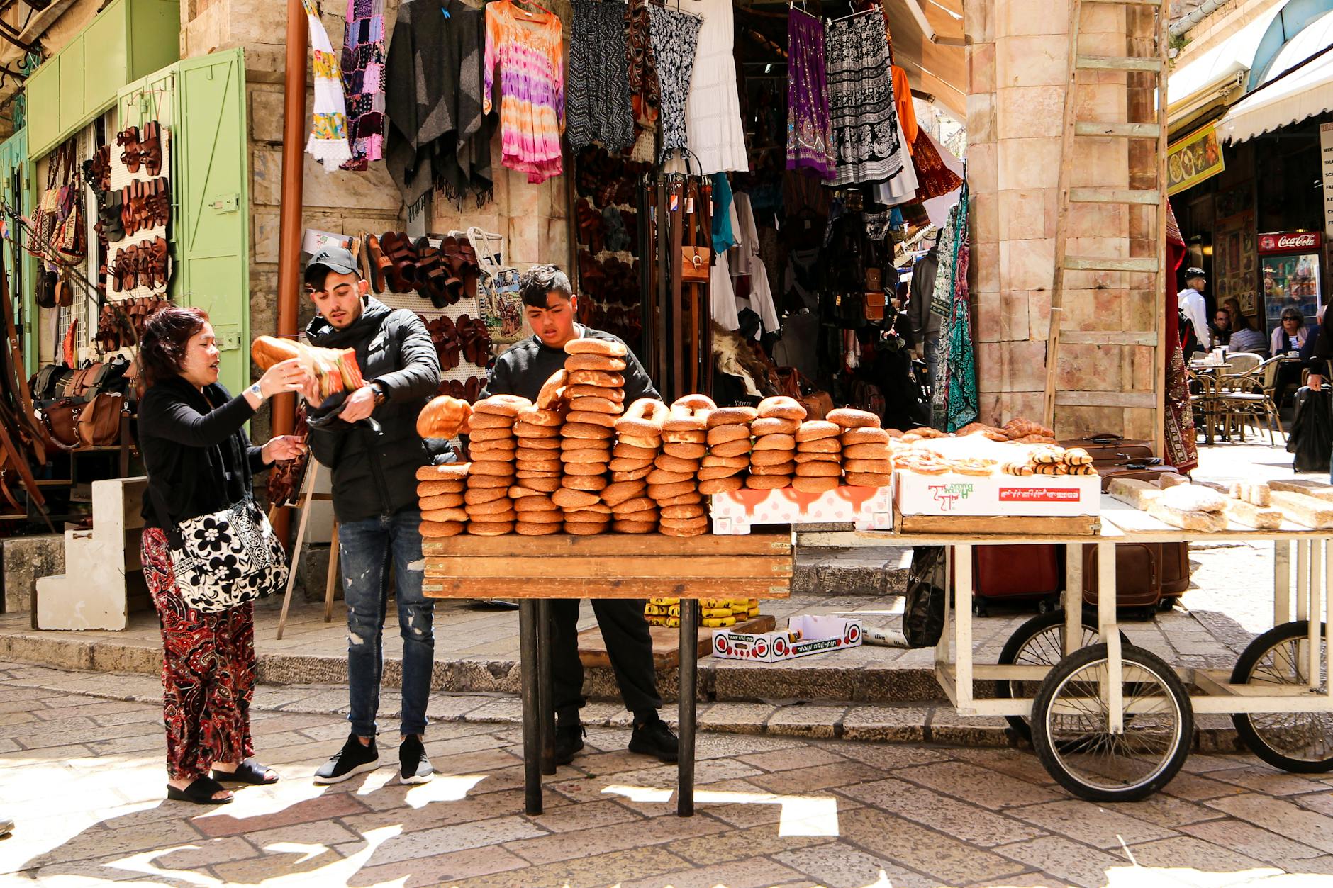 Street vendor at a Jerusalem market