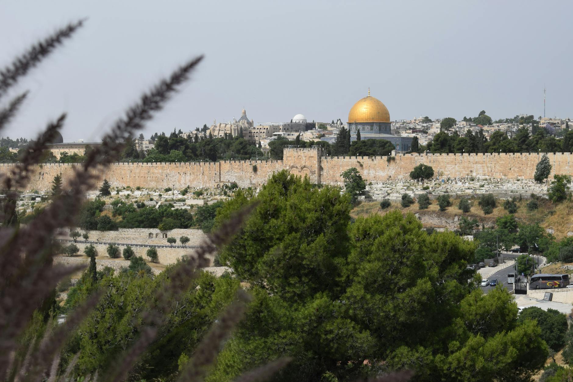 Temple Mount with the Dome of the Rock in Jerusalem