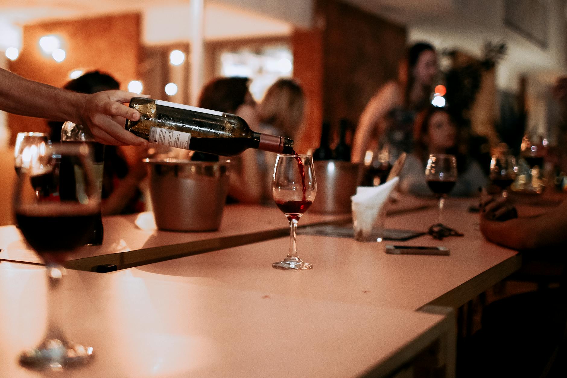 Evening at a Jerusalem wine bar