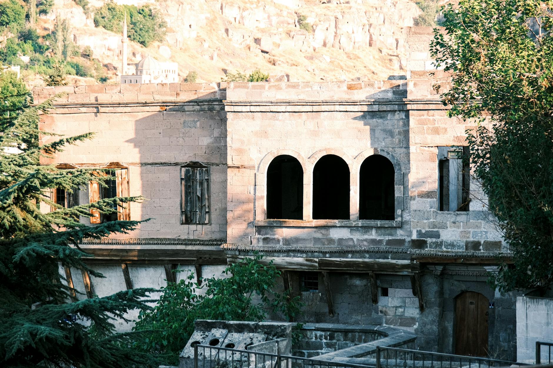 Beautiful stone building of a historic guesthouse near Jerusalem Old City with views