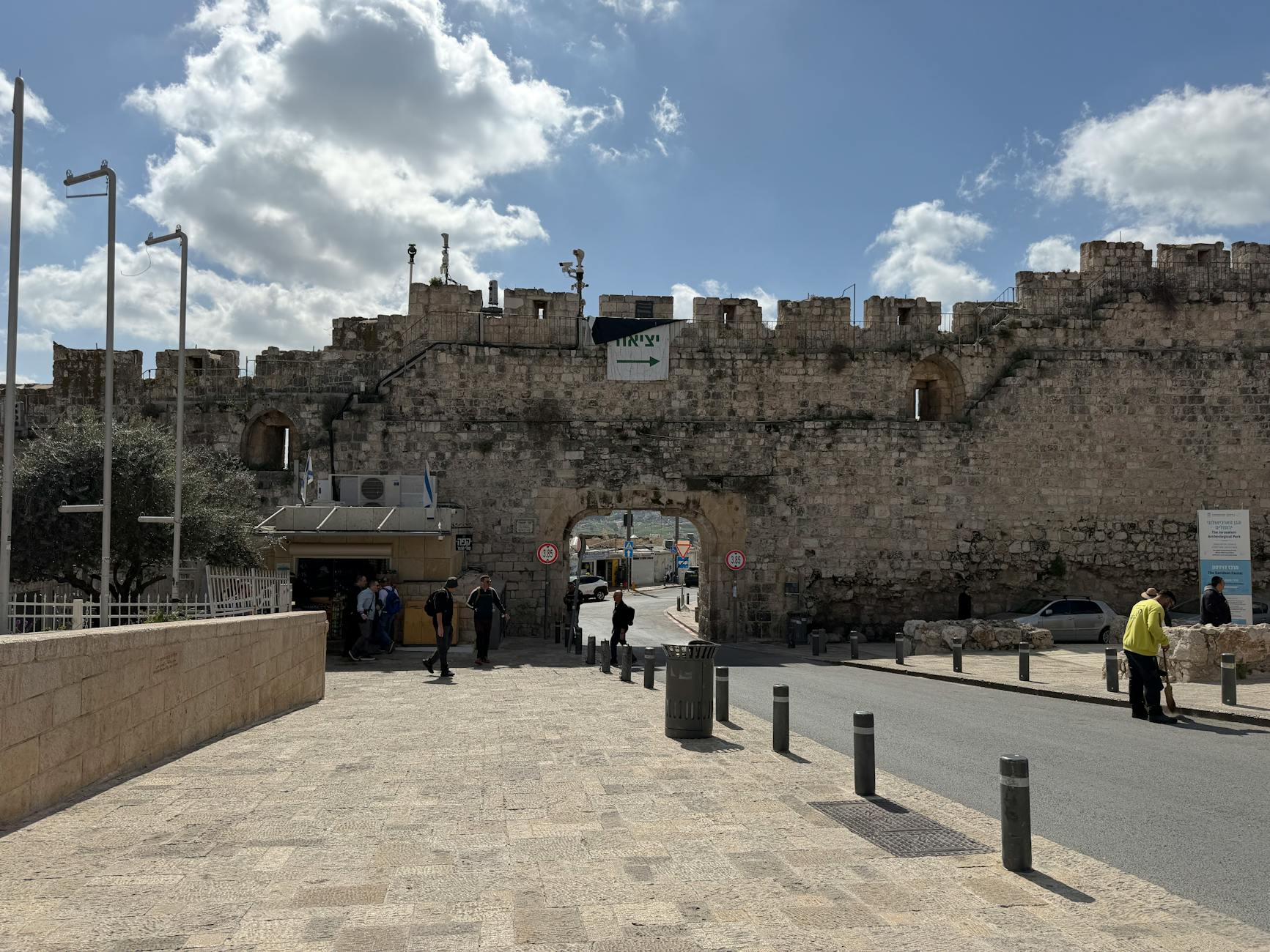 Damascus Gate of Jerusalem Old City with historic architecture