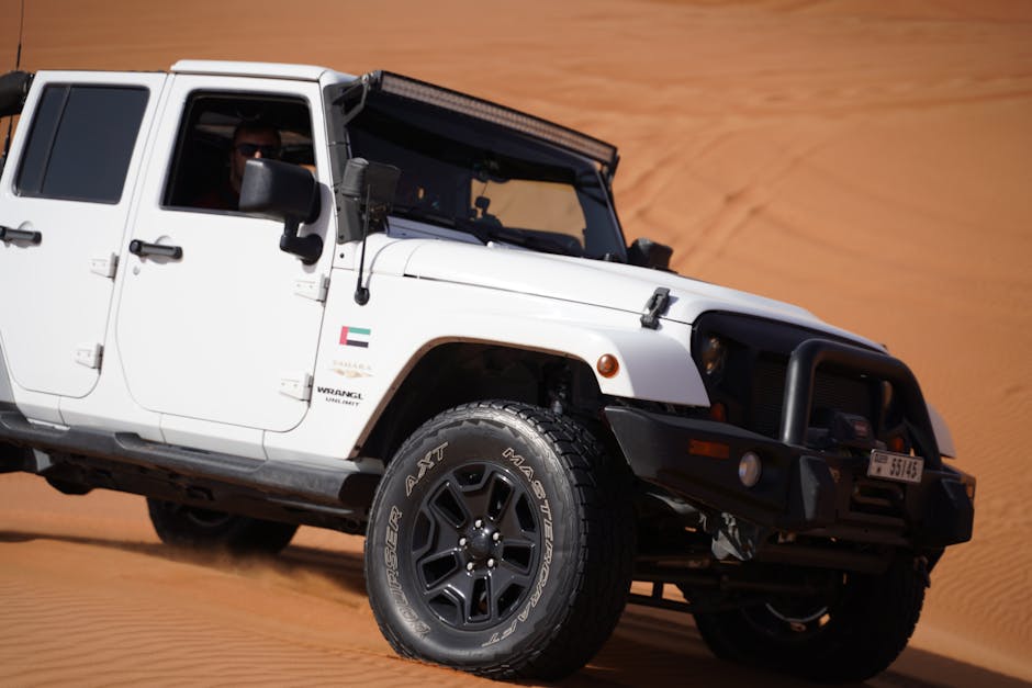 Desert jeep safari off road landscape