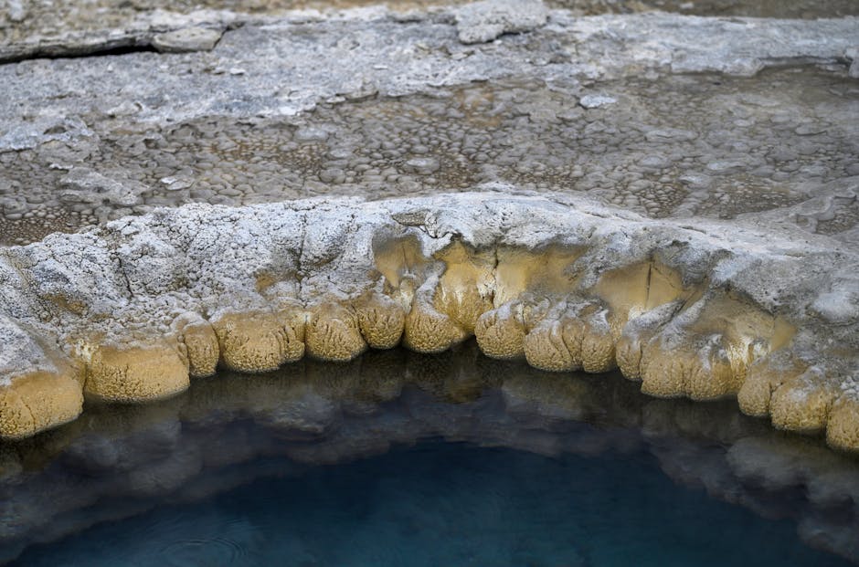 Spring water pool stone ancient natural