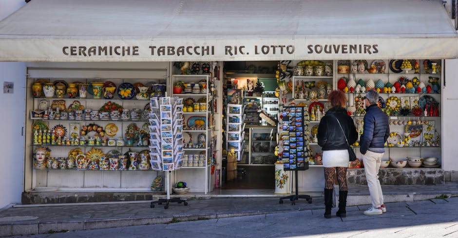 Jerusalem souvenirs shop ceramics religious items