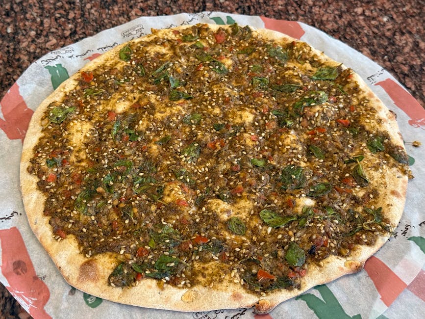 Spices in bins za'atar sumac traditional