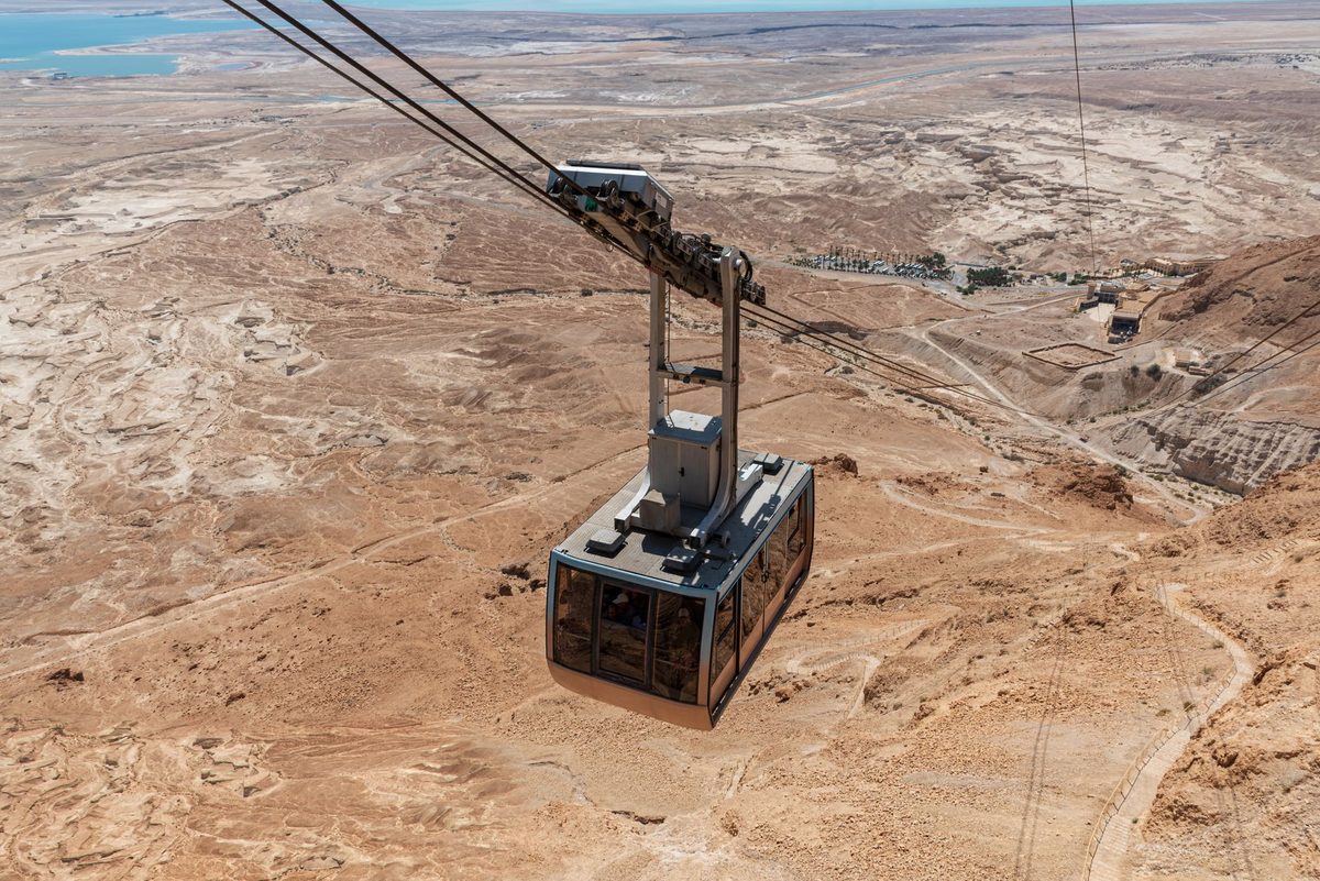 Masada fortress plateau, a top day trip tour from Jerusalem